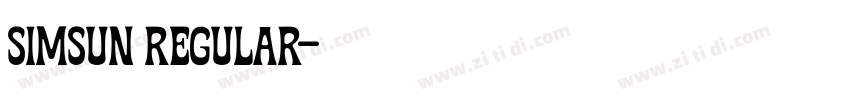 simsun regular字体转换 simsun regular字体转换
